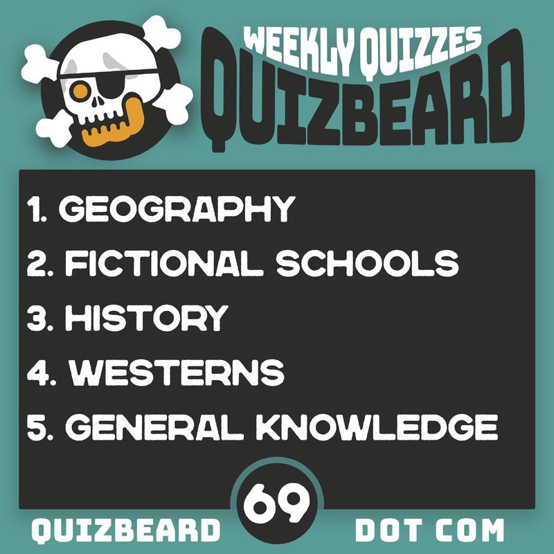 Quizbeard Weekly Trivia Quiz Podcast Number 69