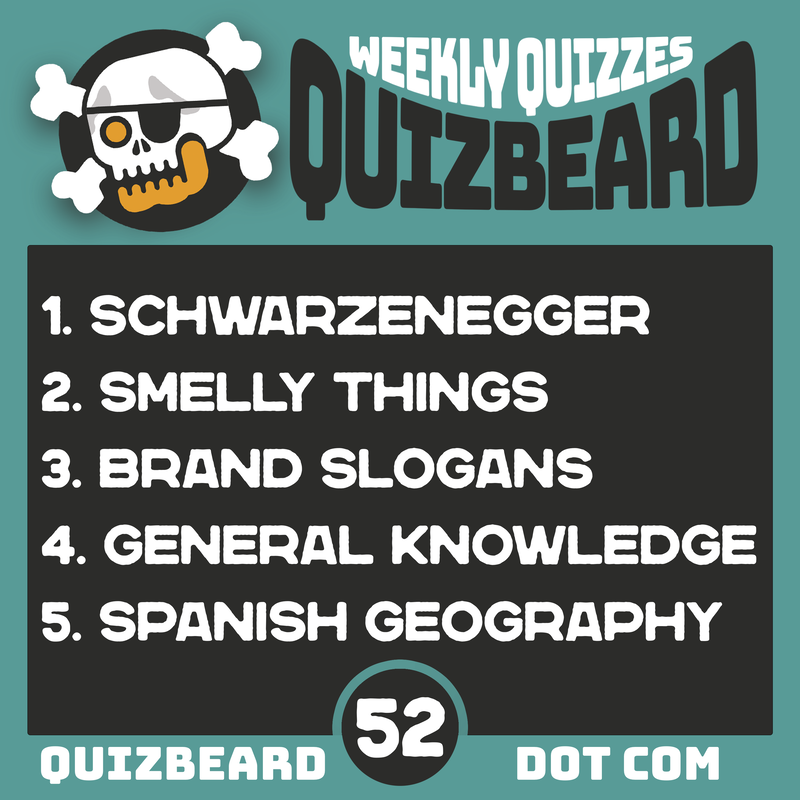Quizbeard Weekly Trivia Quiz Podcast number 52