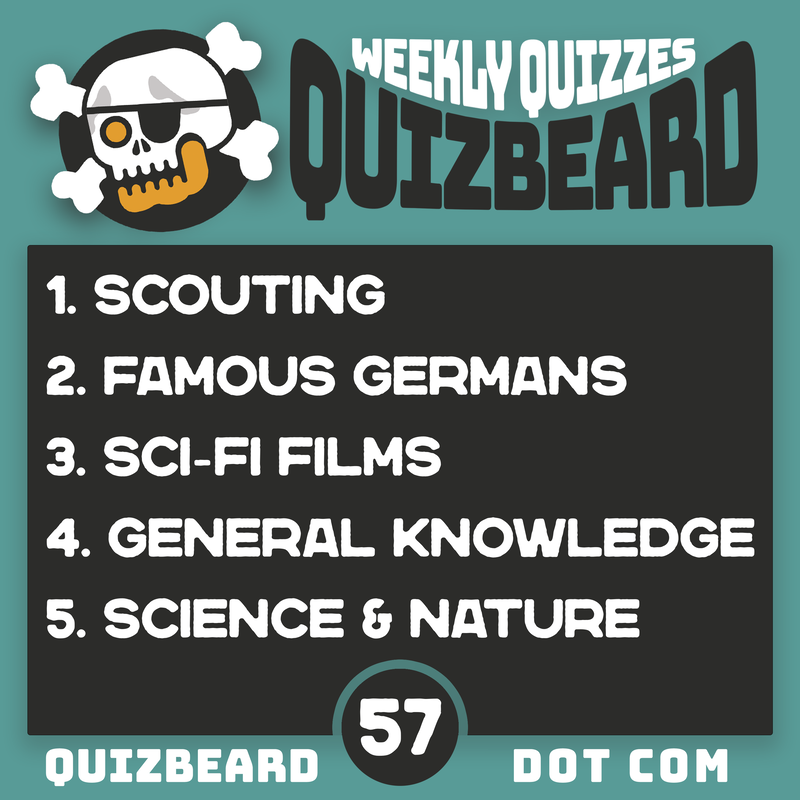Quizbeard Weekly Trivia Quiz Podcast number 57