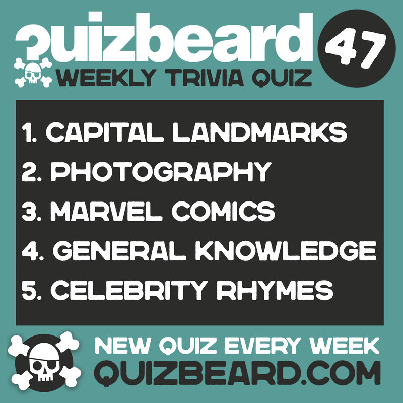 Quizbeard Weekly Trivia Quiz Podcast number 47