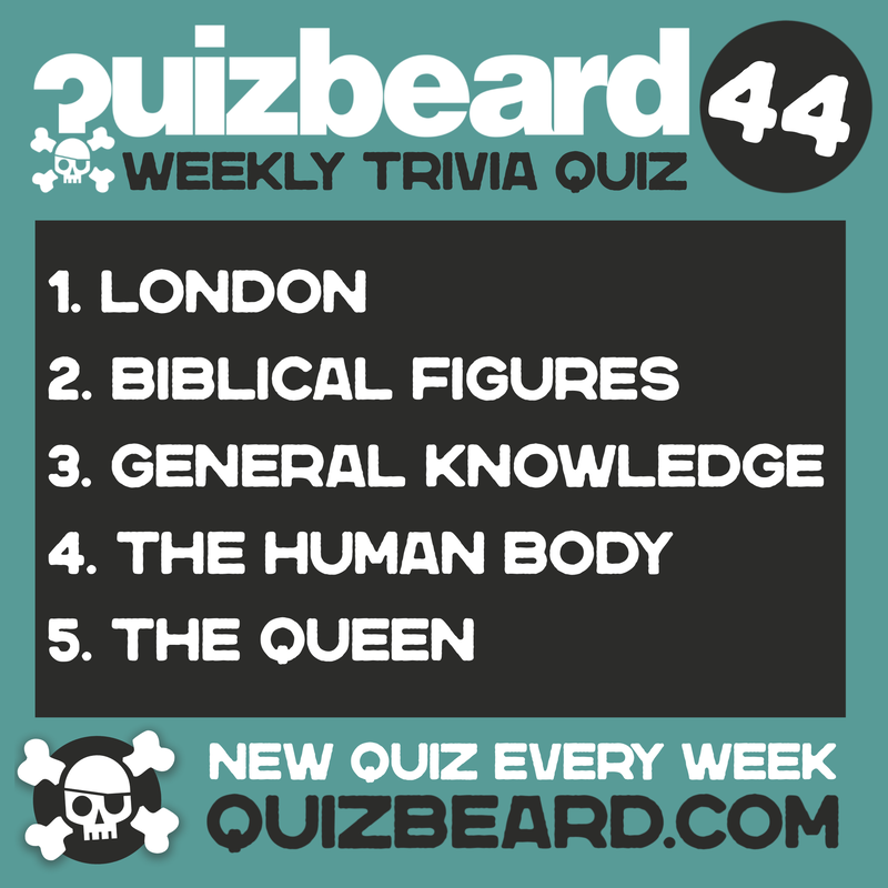Quizbeard Weekly Trivia Podcast number 44